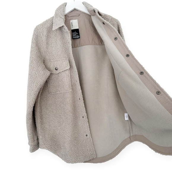 Vuori • Sycamore Sherpa Shirt Jacket Dark Salt Beige - Picture 6 of 14
